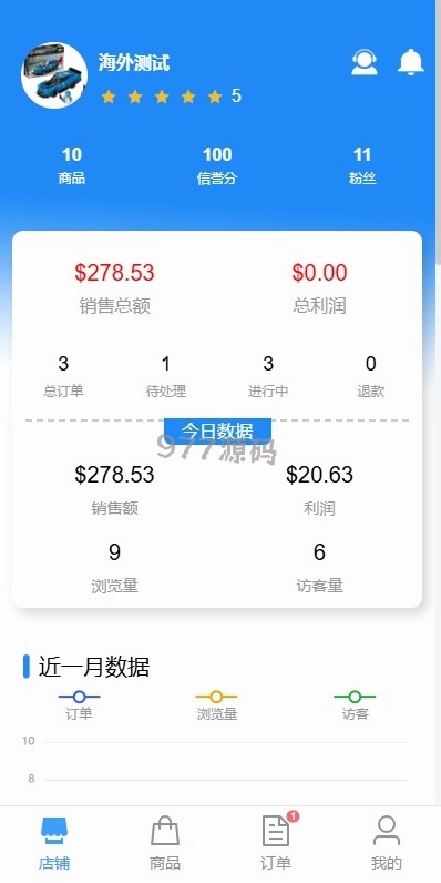 【全开源】修复版跨境电商源码/语言多个商城/商家入驻/一键铺货后台下单